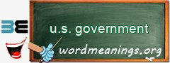 WordMeaning blackboard for u.s. government